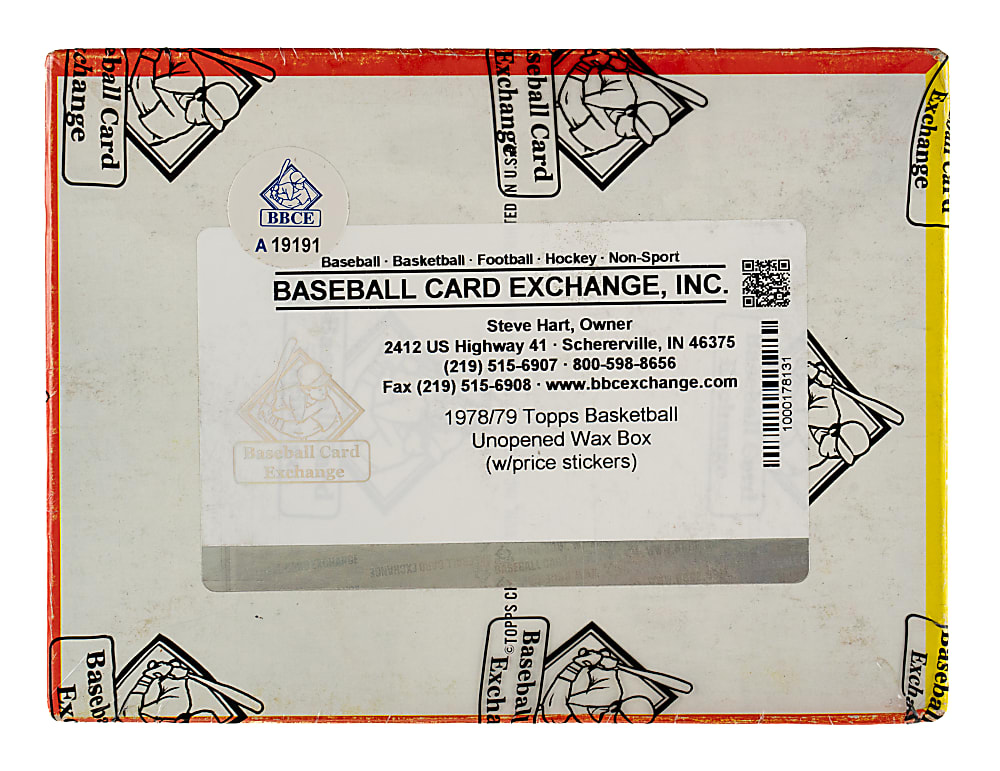 1978-1979 Topps Basketball Unopened Wax Box (36 Packs) - BBCE