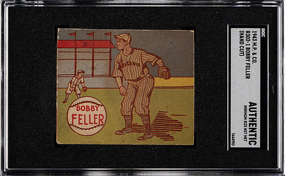 1943 R302-1 M.P. & Co. Bobby Feller SGC Authentic