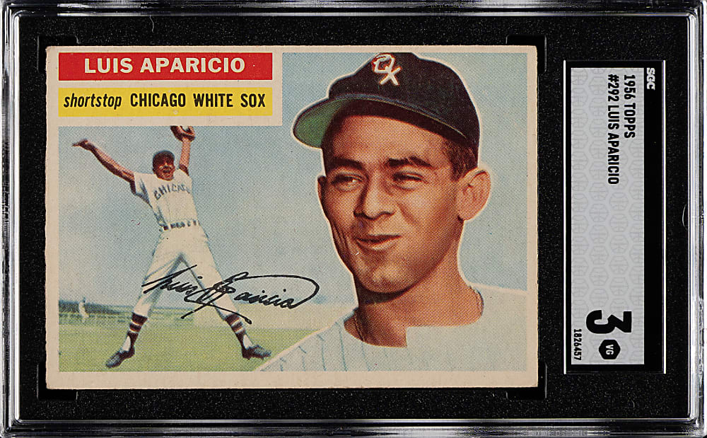 1956 Topps #292 Luis Aparicio Rookie SGC VG 3
