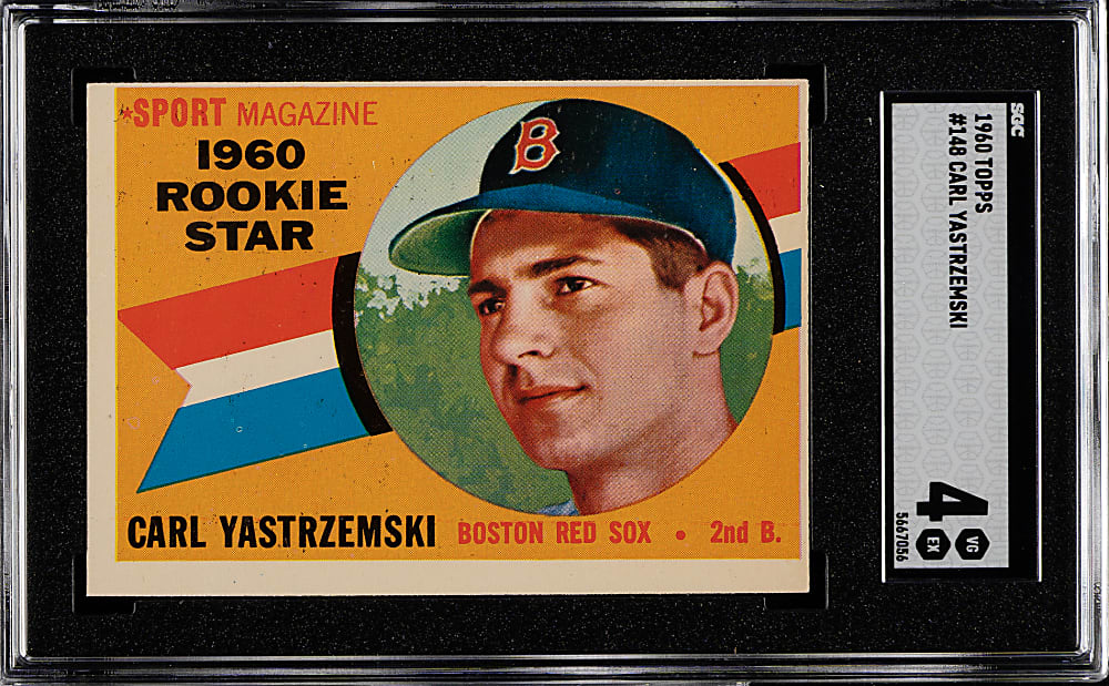 1960 Topps #148 Carl Yastrzemski Rookie SGC VG/EX 4