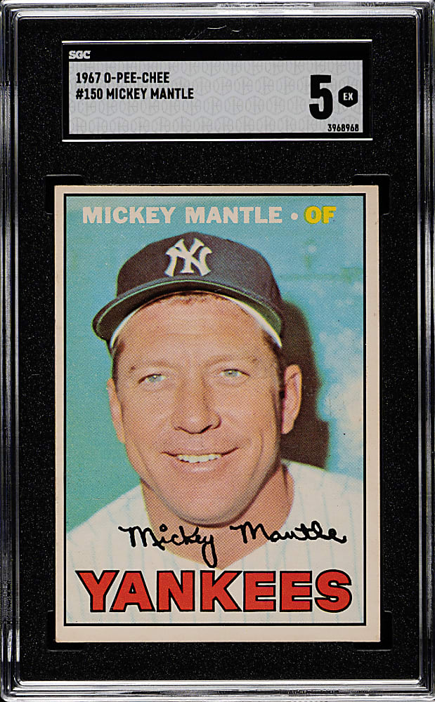 1967 O-Pee-Chee #150 Mickey Mantle SGC EX 5