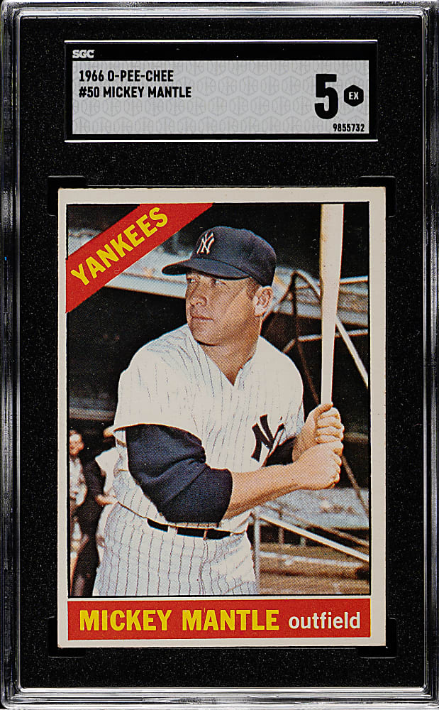 1966 O-Pee-Chee #50 Mickey Mantle SGC EX 5