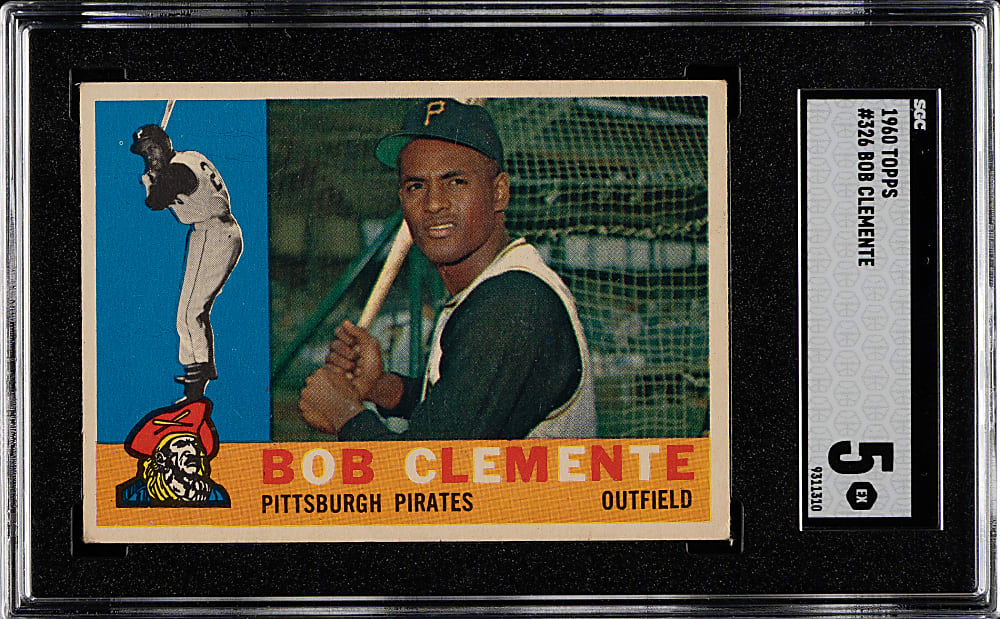 1960 Topps #326 Roberto Clemente SGC EX 5