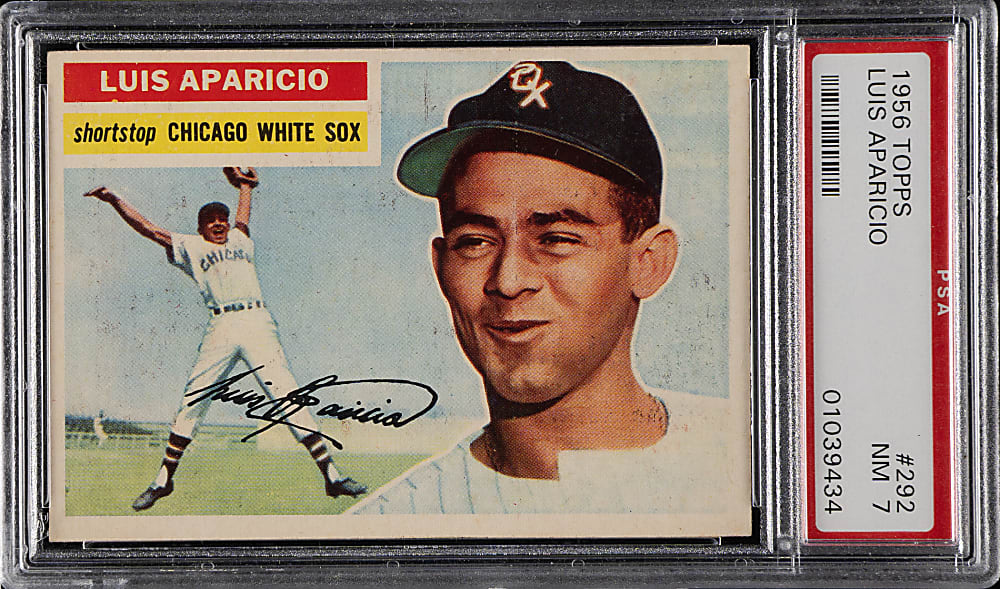 1956 Topps #292 Luis Aparicio Rookie PSA NM 7