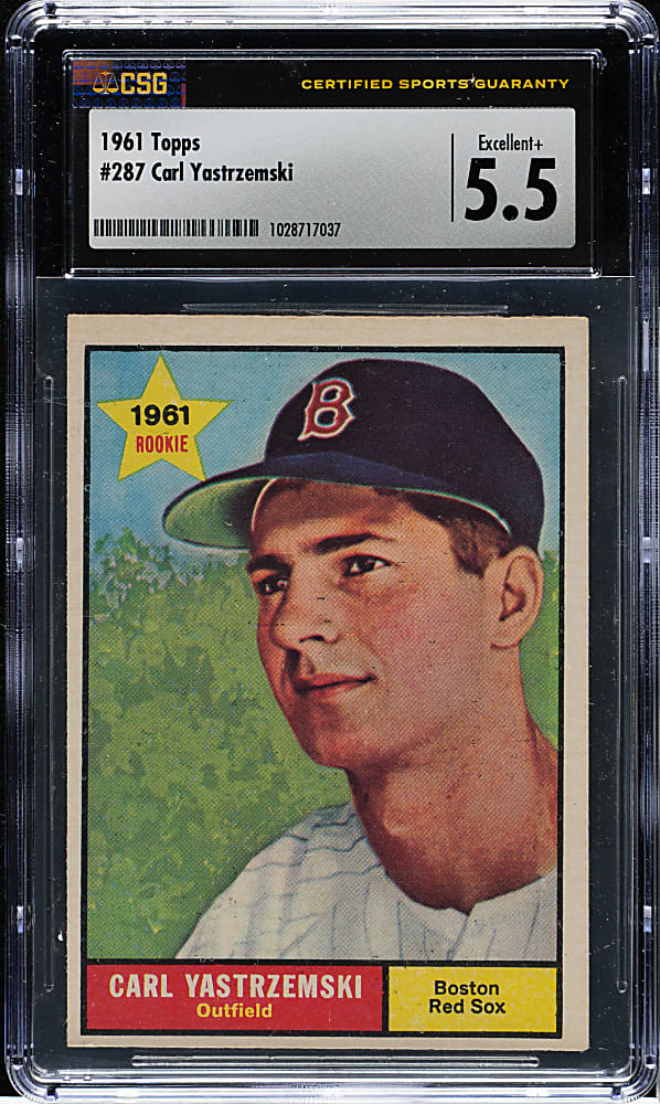 1961 Topps #287 Carl Yastrzemski CSG EX+ 5.5