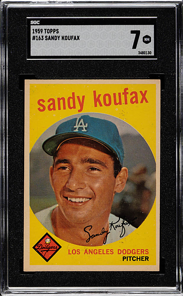 1959 Topps #163 Sandy Koufax SGC NM 7