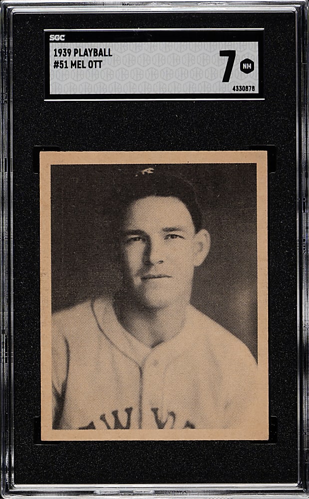 1939 R334 Play Ball #51 Mel Ott SGC NM 7