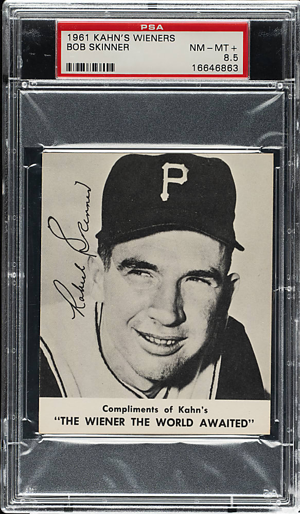 1961 Kahn's Wieners Bob Skinner PSA NM-MT+ 8.5
