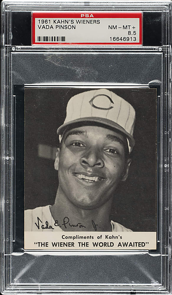 1961 Kahn's Wieners Vada Pinson PSA NM-MT+ 8.5