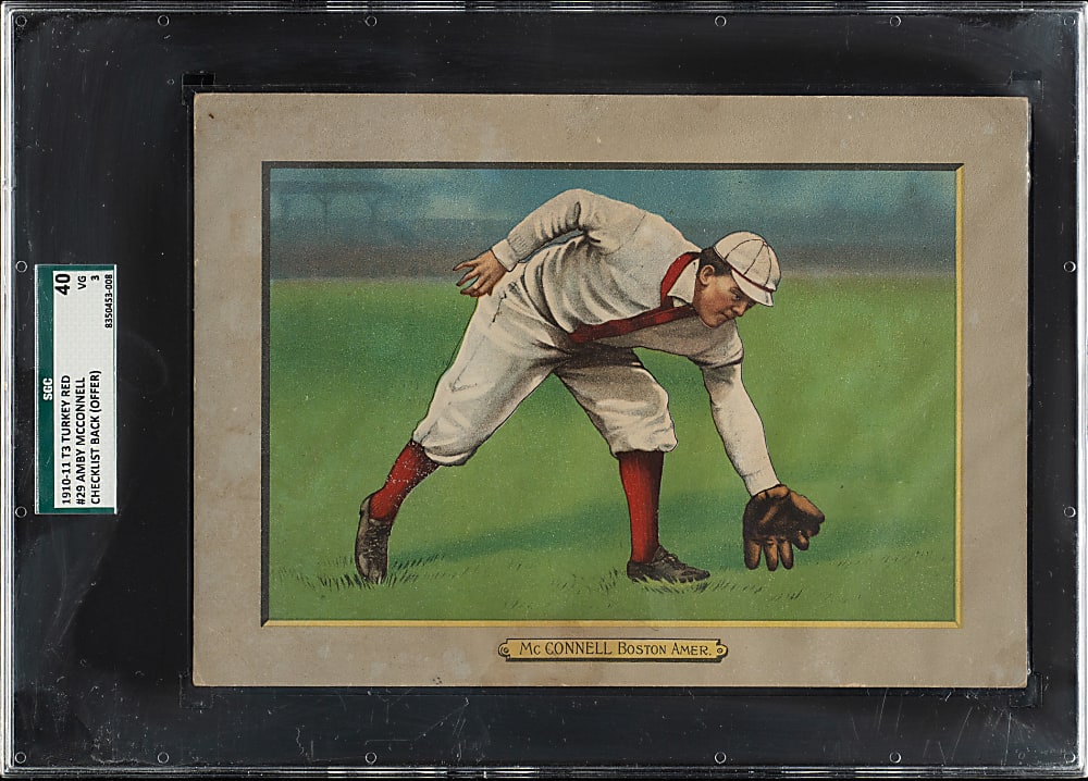 1911 T3 Turkey Red #29 Amby McConnell SGC VG 40
