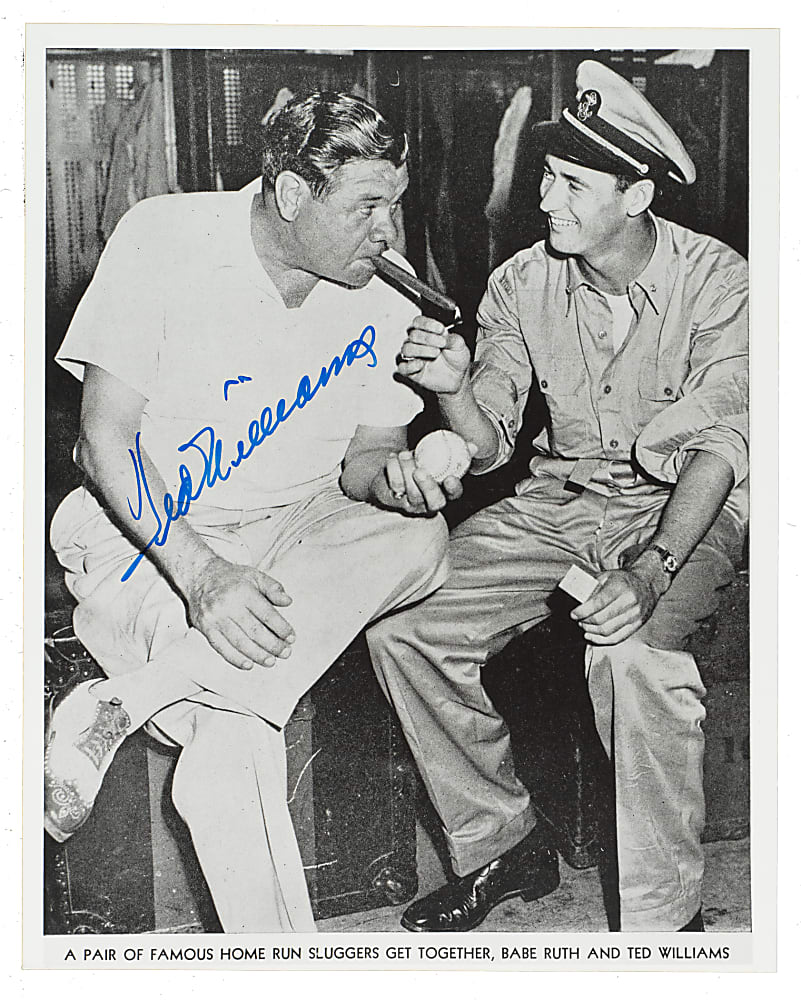 Ted Williams Signed Photograph - JSA