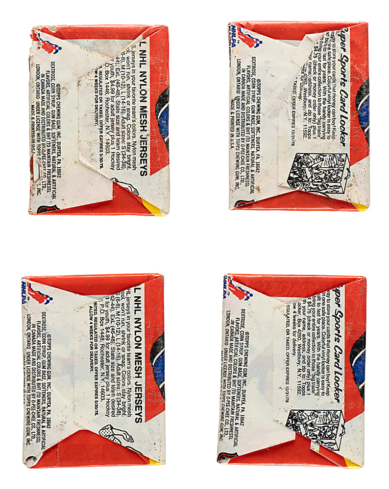 1977-1978 and 1978-1979 Topps Hockey Unopened Wax Pack Collection (19)