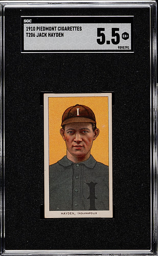 1909-1911 T206 White Border Jack Hayden SGC EX+ 5.5