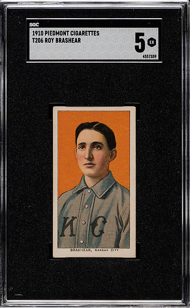 1909-1911 T206 White Border Roy Brashear SGC EX 5