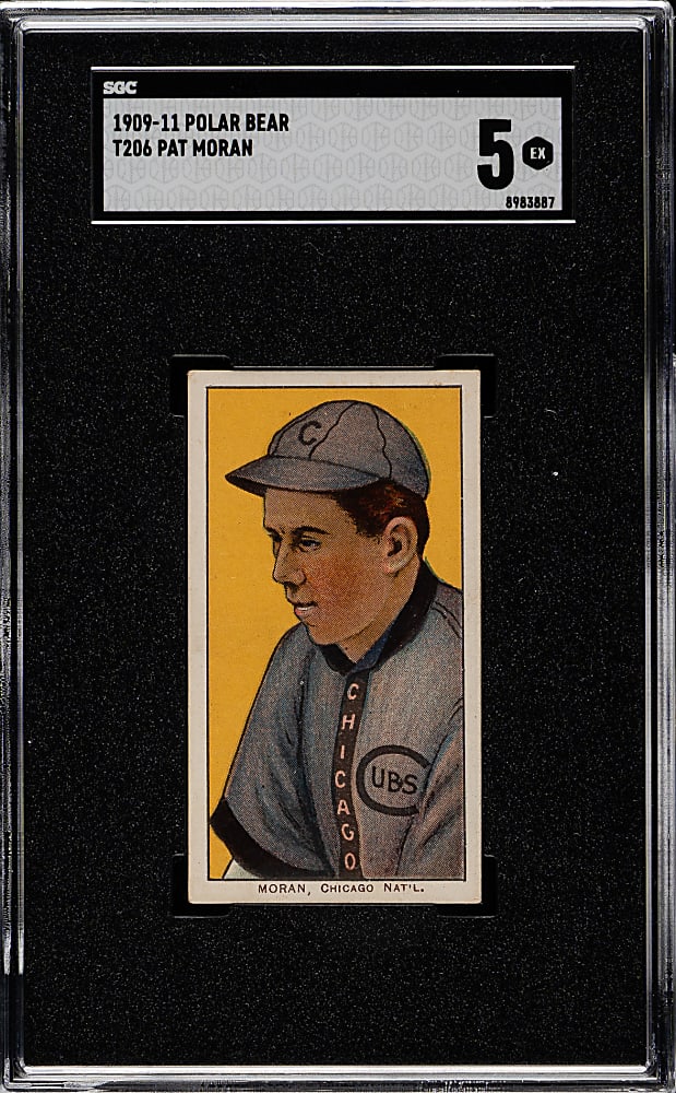 1909-1911 T206 White Border Pat Moran SGC EX 5 - Polar Bear Back