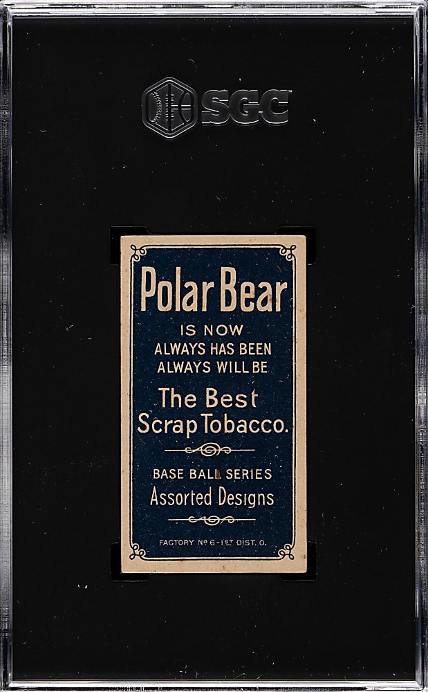 1909-1911 T206 White Border Pat Moran SGC EX 5 - Polar Bear Back