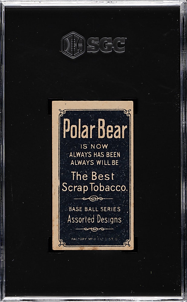 1909-1911 T206 White Border Mickey Doolan Batting SGC VG/EX+ 4.5 - Polar Bear Back