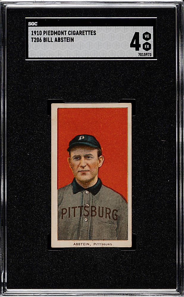 1909-1911 T206 White Border Bill Abstein SGC VG/EX 4