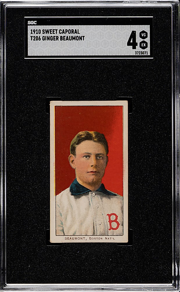 1909-1911 T206 White Border Ginger Beaumont SGC VG/EX 4
