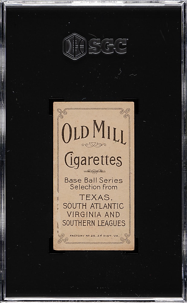 1909-1911 T206 White Border Foley White Southern Leaguer SGC GOOD+ 2.5 - Old Mill Back