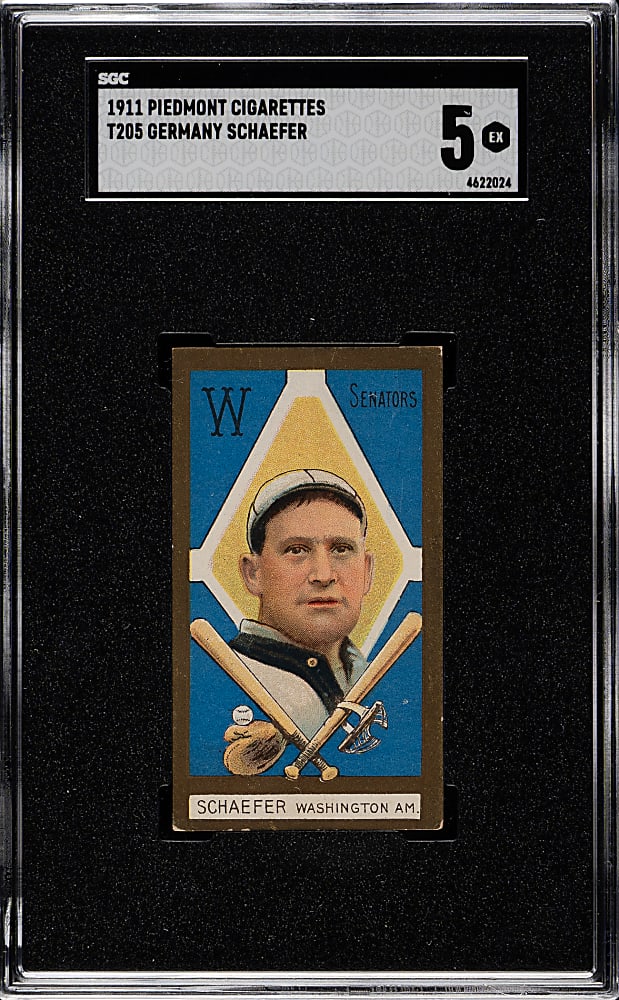 1911 T205 Gold Border Germany Schaefer SGC EX 5