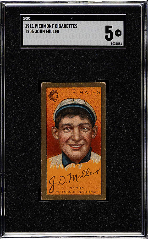 1911 T205 Gold Border John Miller SGC EX 5