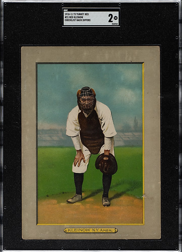 1911 T3 Turkey Red #21 Red Kleinow SGC GOOD 2