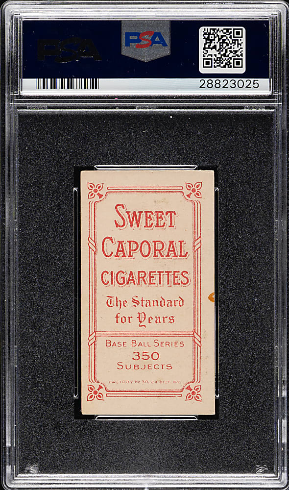1909-1911 T206 White Border Tommy Leach Bending Over PSA EX 5