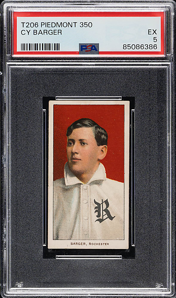 1909-1911 T206 White Border Cy Barger PSA EX 5