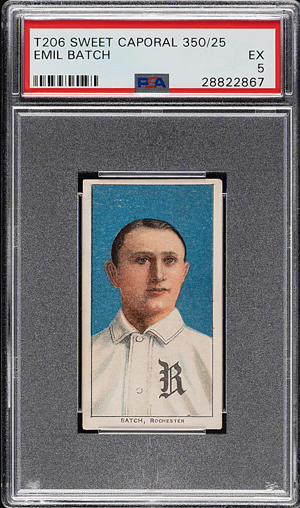 1909-1911 T206 White Border Emil Batch PSA EX 5