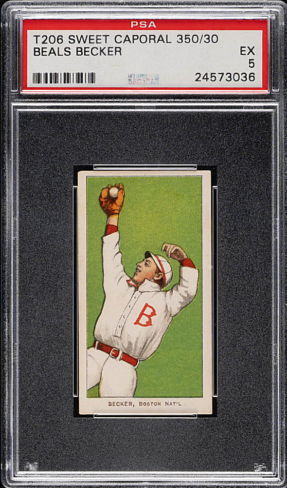 1909-1911 T206 White Border Beals Becker PSA EX 5