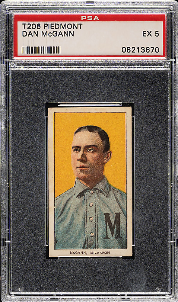 1909-1911 T206 White Border Dan McGann PSA EX 5