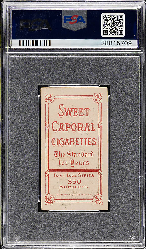 1909-1911 T206 White Border Roger Bresnahan Portrait PSA EX 5