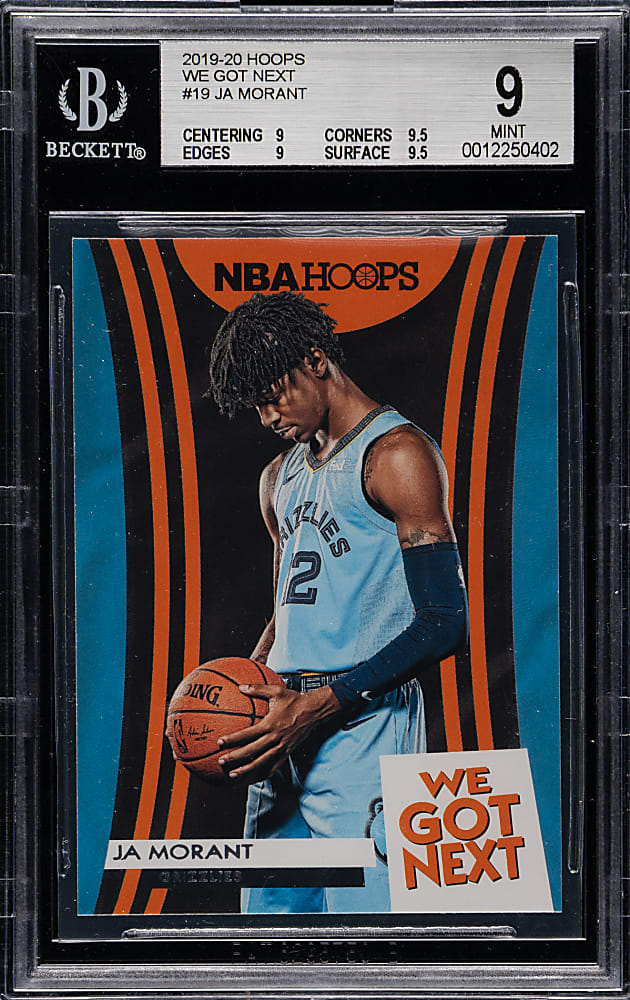 2019-2020 Panini Hoops We Got Next Basketball #12 Ja Morant Rookie BGS MINT 9