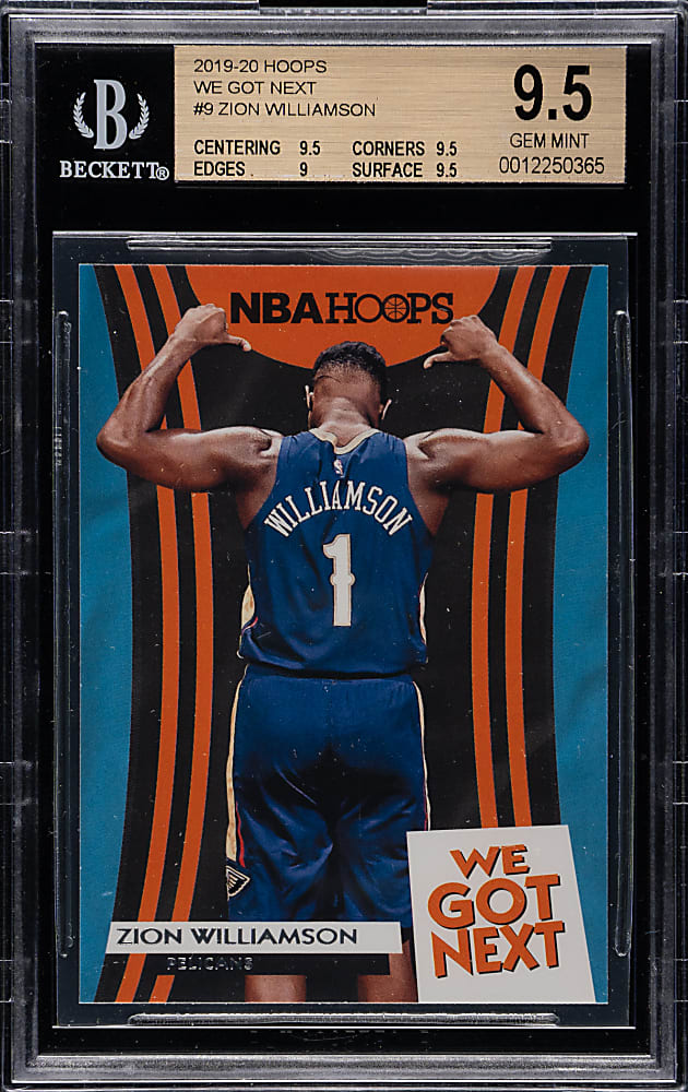 2019-2020 Panini Hoops We Got Next Basketball #9 Zion Williamson Rookie BGS GEM MINT 9.5
