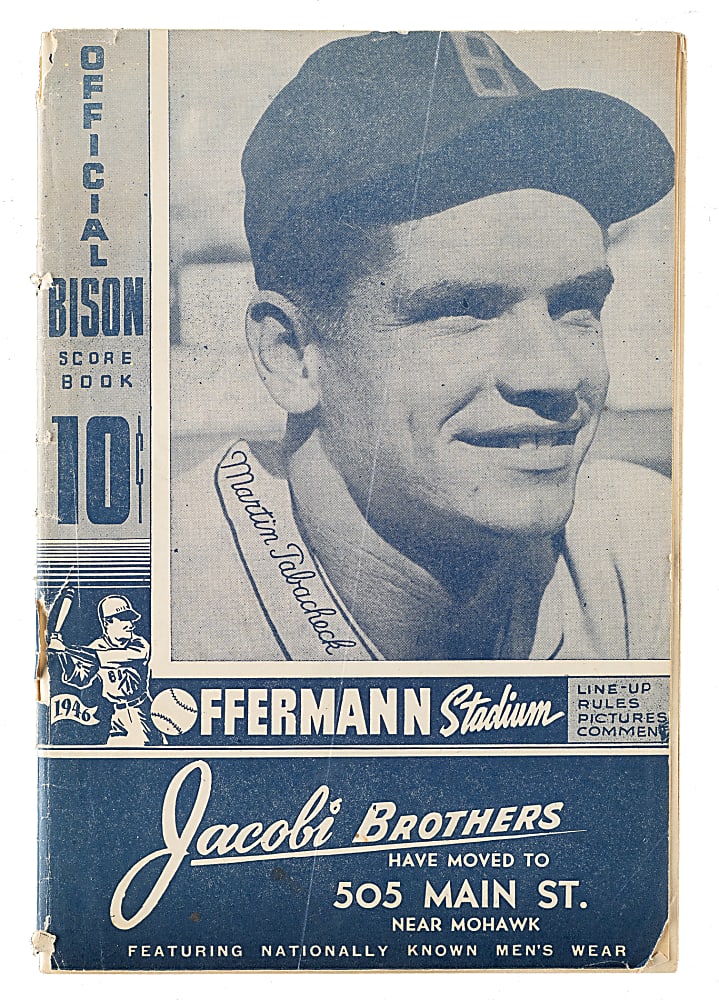 1946 Buffalo Bisons (vs. Montreal Royals) Program with Jackie Robinson