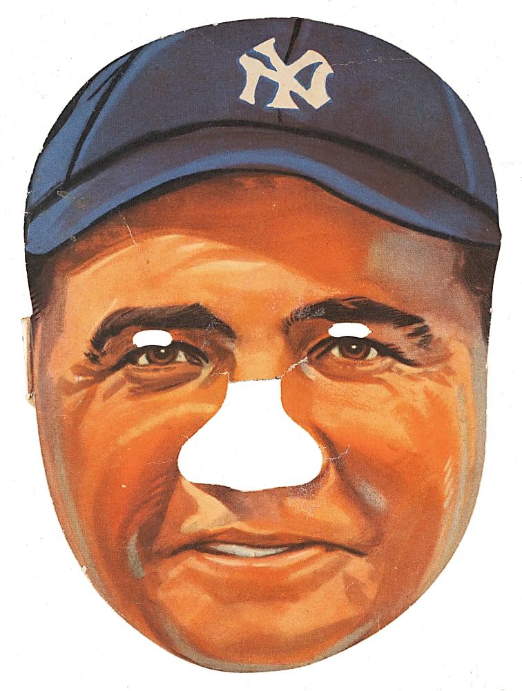 1933 Feen-A-Mint Babe Ruth Mask