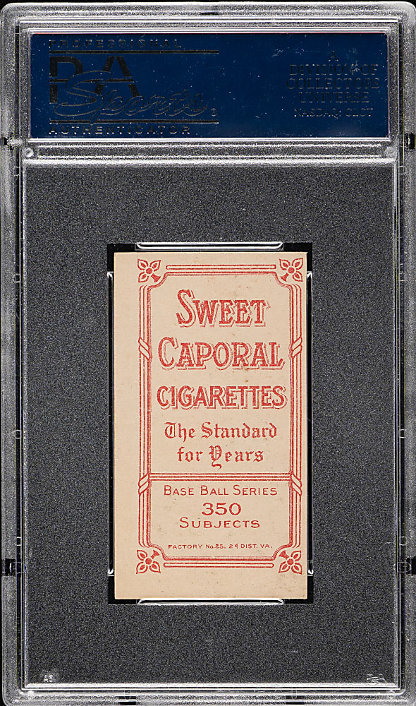 1909-1911 T206 White Border Jack Warhop PSA EX-MT 6