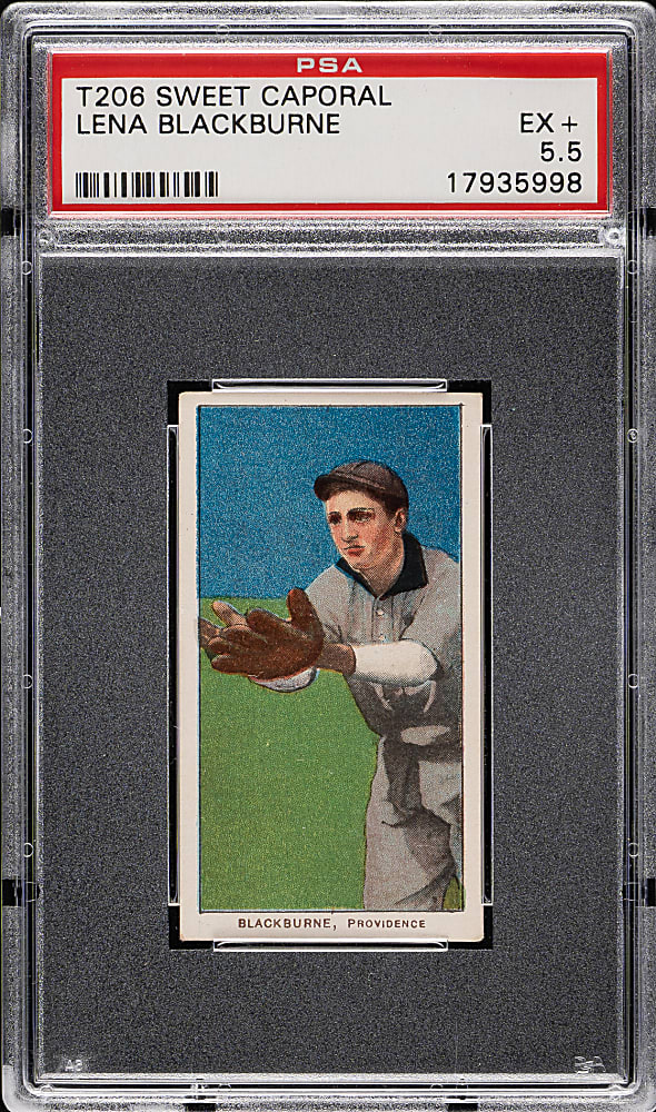 1909-1911 T206 White Border Lena Blackburne PSA EX+ 5.5