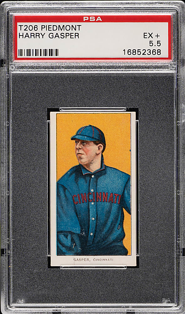 1909-1911 T206 White Border Harry Gasper PSA EX+ 5.5