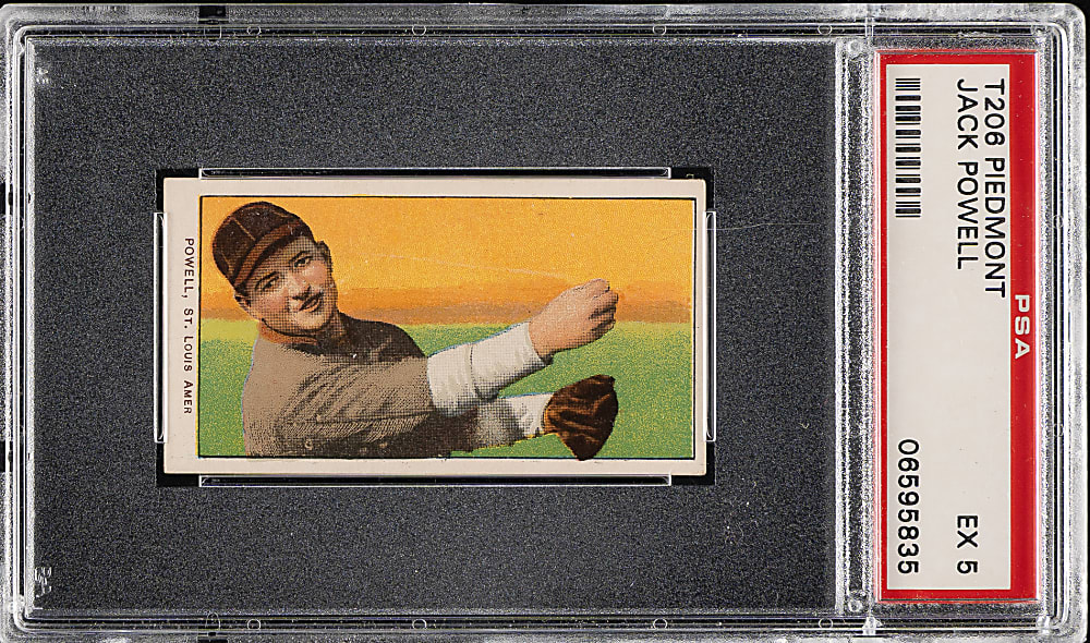 1909-1911 T206 White Border Jack Powell PSA EX 5