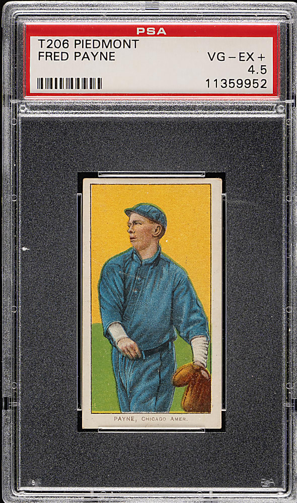 1909-1911 T206 White Border Fred Payne PSA VG-EX+ 4.5