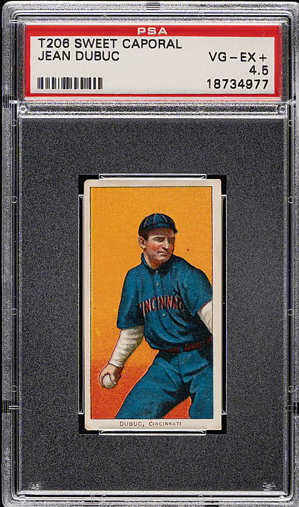 1909-1911 T206 White Border Jean Dubuc PSA VG-EX+ 4.5