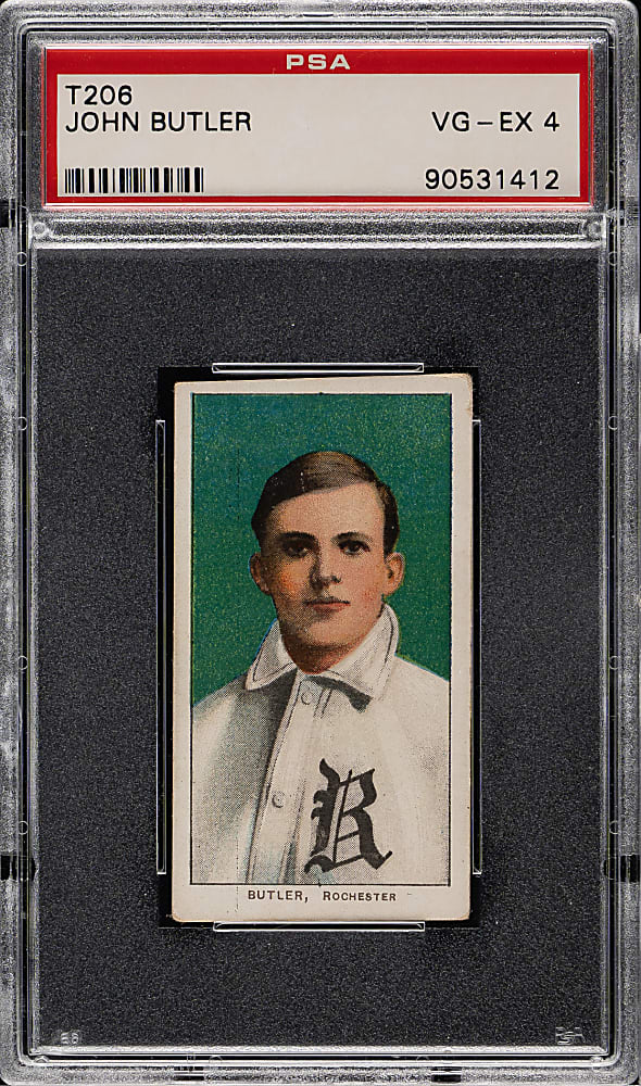 1909-1911 T206 White Border John Butler PSA VG-EX 4