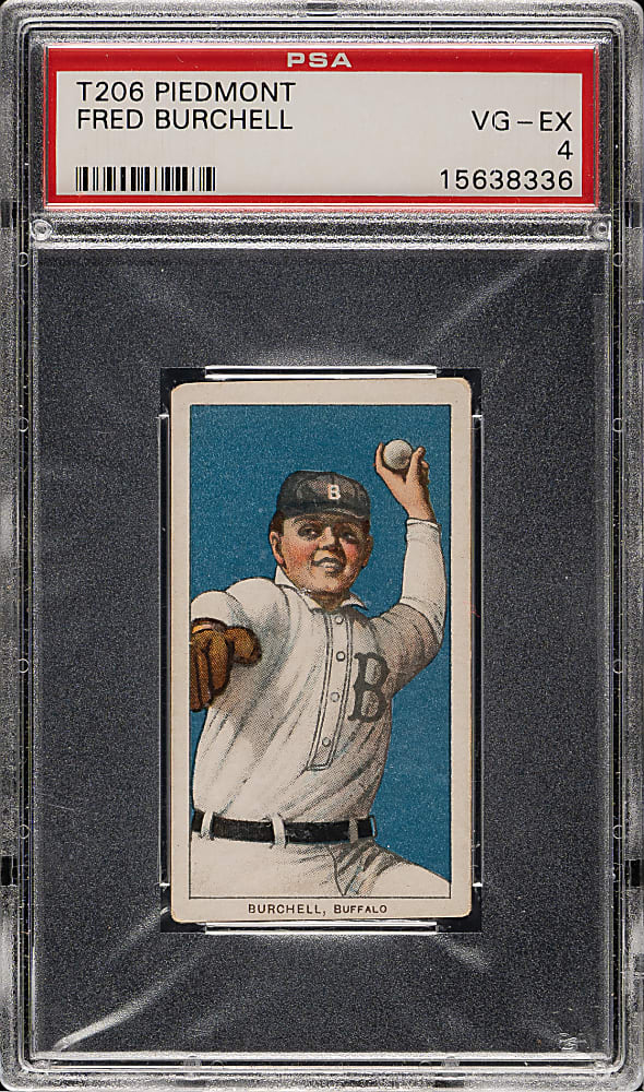 1909-1911 T206 White Border Fred Burchell PSA VG-EX 4