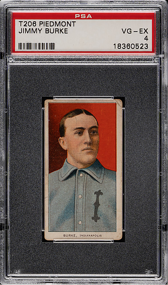 1909-1911 T206 White Border Jimmy Burke PSA VG-EX 4