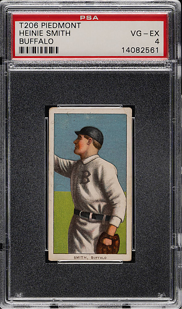 1909-1911 T206 White Border Heinie Smith PSA VG-EX 4
