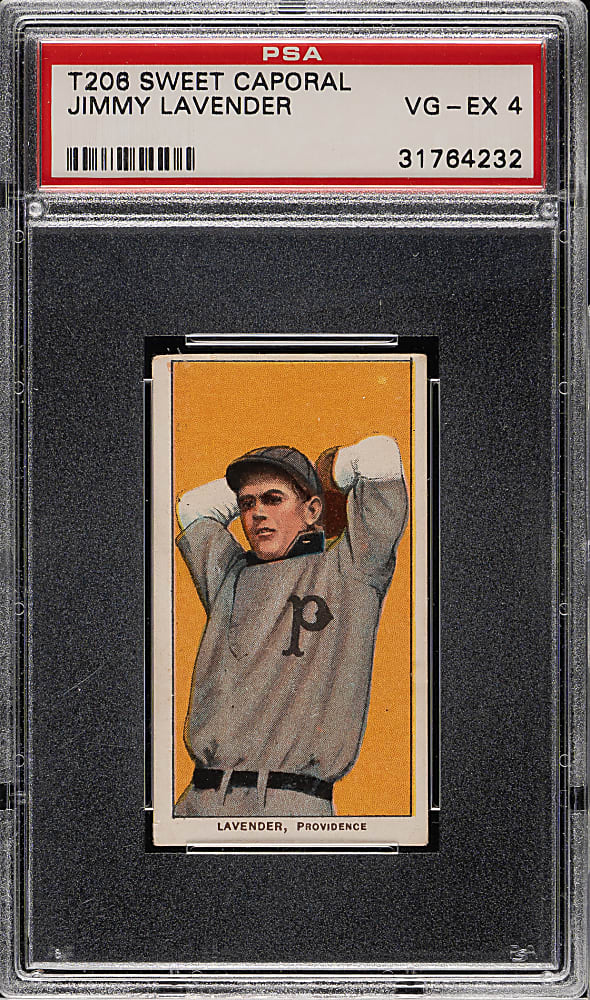 1909-1911 T206 White Border Jimmy Lavender PSA VG-EX 4