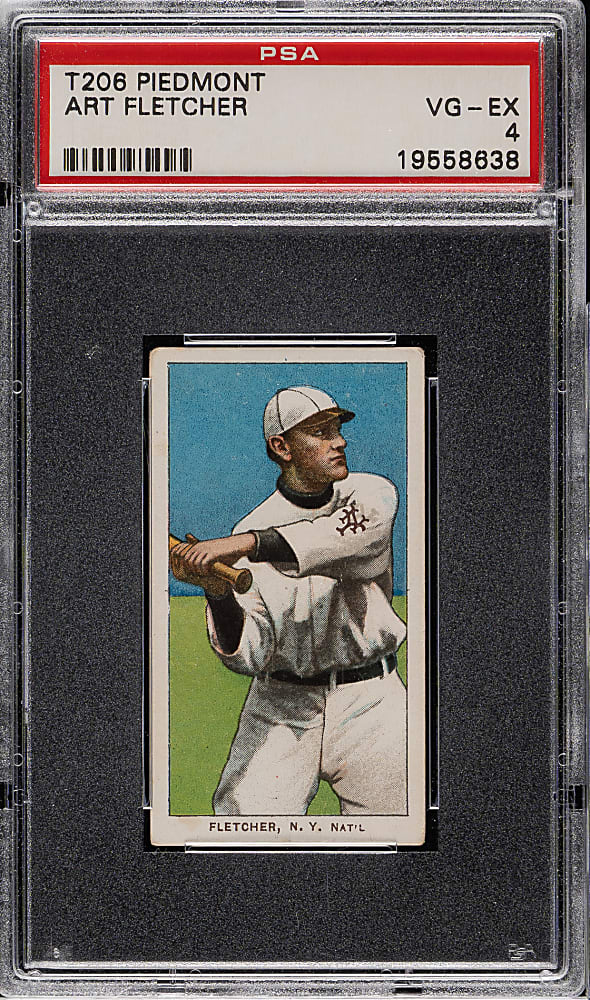 1909-1911 T206 White Border Art Fletcher PSA VG-EX 4