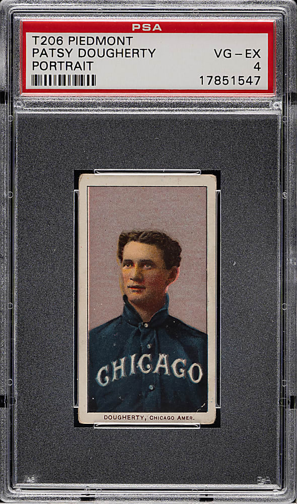1909-1911 T206 White Border Patsy Dougherty Portrait PSA VG-EX 4